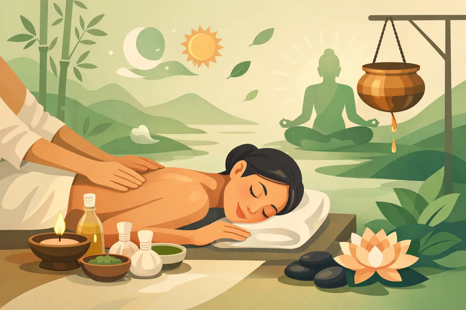 Massage ayurvédique après stress - que change-t-il ?