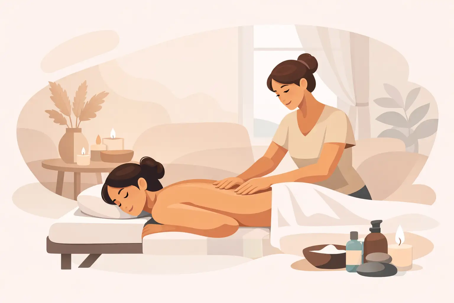 Massage bien-être femme à domicile