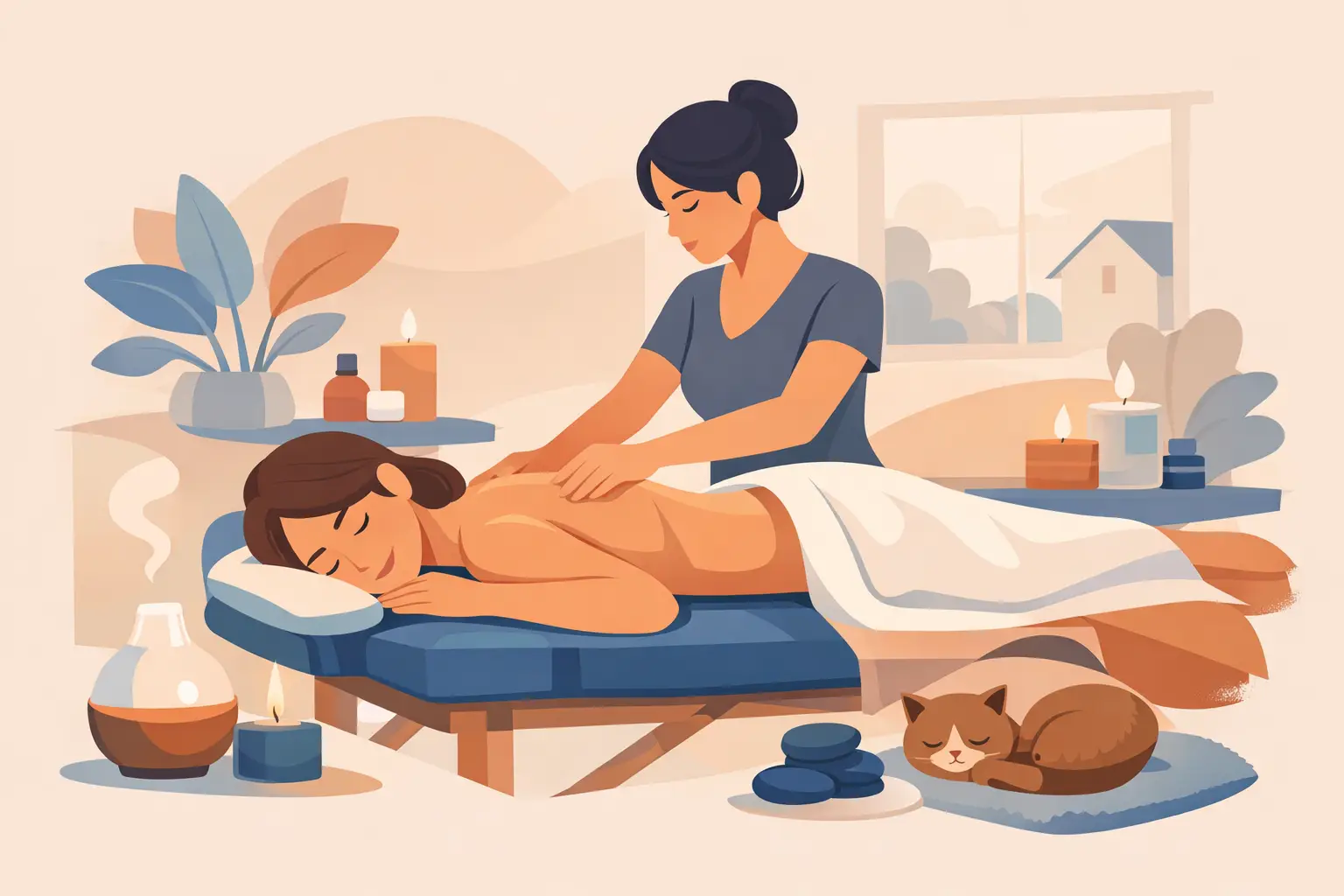 Massage cocooning à domicile: pour qui, pourquoi