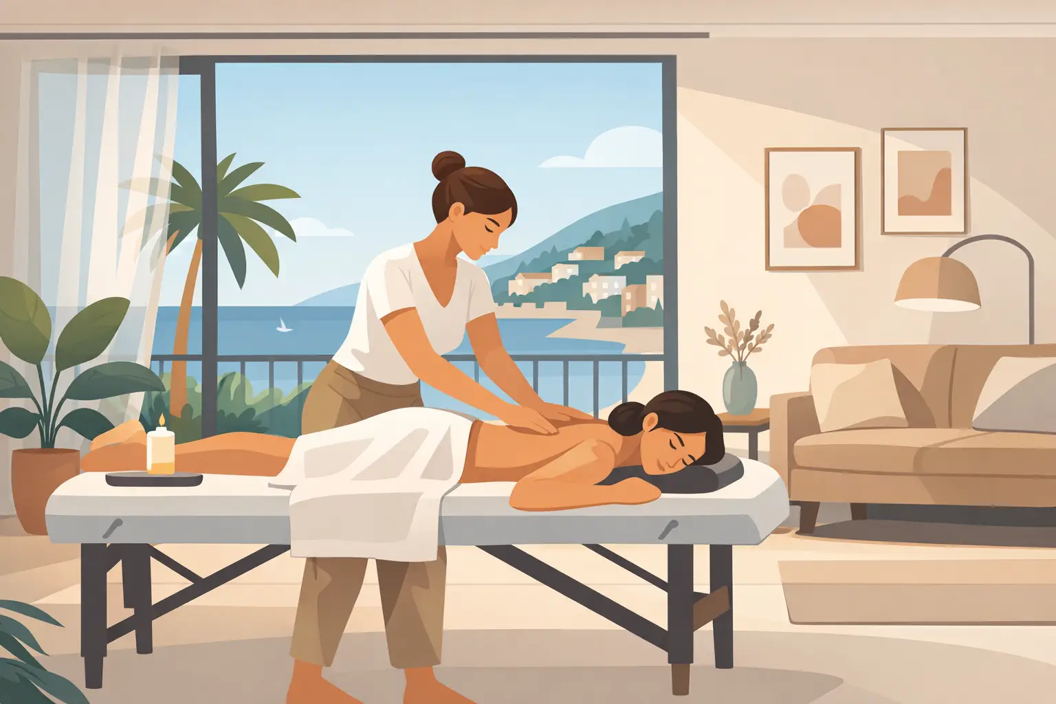 Massage femme à domicile Nice - le bon cadre