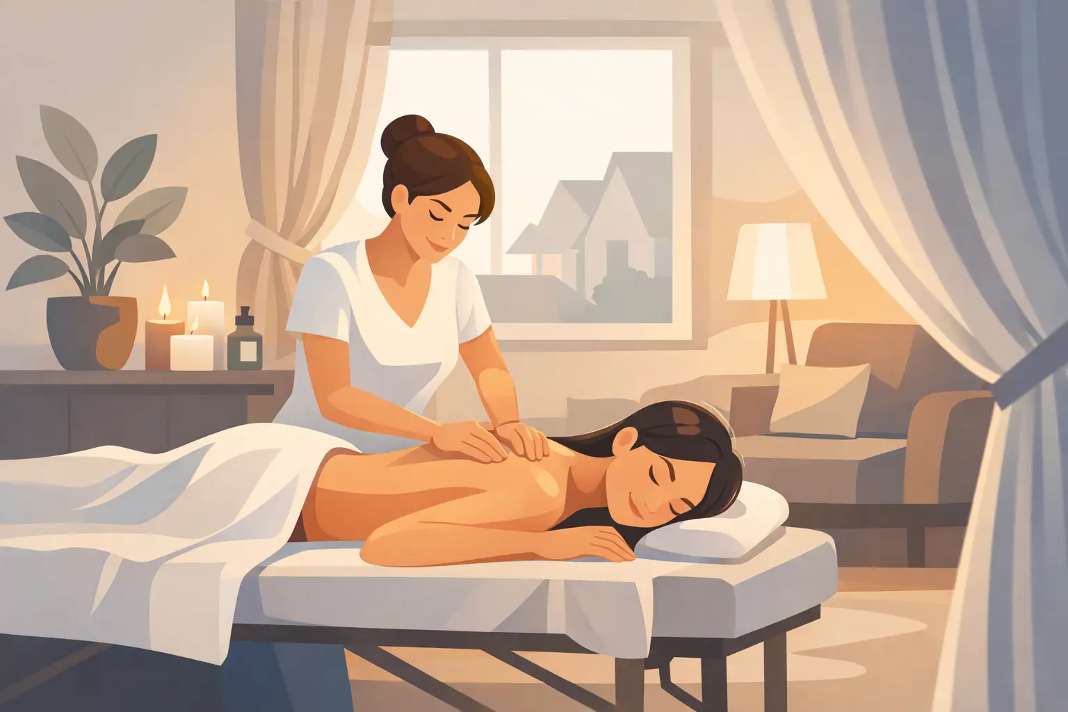 Massage femme domicile - confort et discrétion