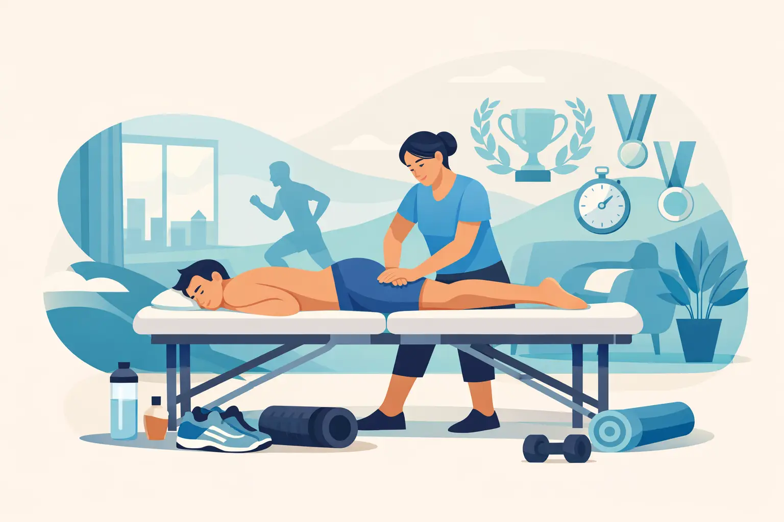 Massage récupération sportive à domicile